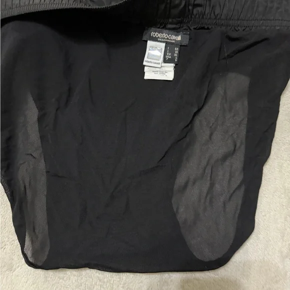 Roberto Cavalli Black and White swim shorts new